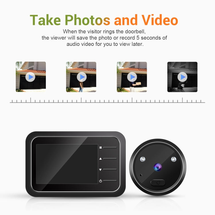 ESCAM C22 2.4 inch Screen Digital Door Viewer, Support Night Vision, TF Card, Take Photos and Video, C22 ESCAM C22 2.4 inch Screen Digital Door Viewer, Support Night Vision, TF Card, Take Photos and Video, C22